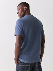 BOSS Blue Graphic Regular-Fit T-Shirt - Image 4 of 7