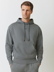 BOSS Grey Logo Hooded Tracksuit - Image 2 of 6