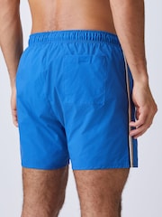 BOSS Blue Iconic Side Stripe Logo Swim Shorts - Image 2 of 5