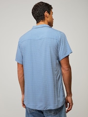 BOSS Blue Printed Regular-Fit Shirt - Image 2 of 5
