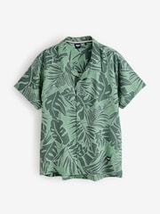 BOSS Light Green Printed Regular-Fit Shirt - Image 5 of 5