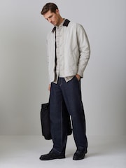 BOSS Grey Leldon Regular-Fit Jacket - Image 2 of 5