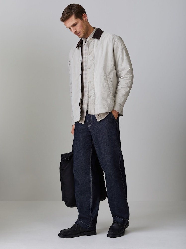 BOSS Grey Leldon Regular-Fit Jacket - Image 2 of 5