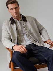 BOSS Grey Leldon Regular-Fit Jacket - Image 3 of 5