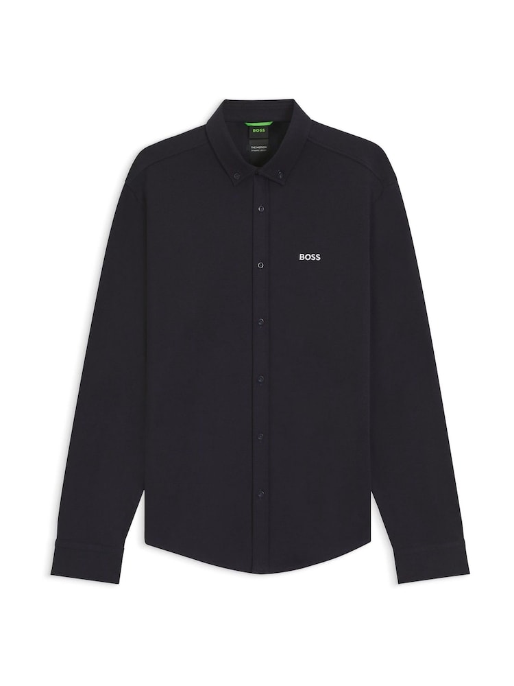 BOSS Blue Motion Regular Fit Long Sleeve Shirt - Image 6 of 6