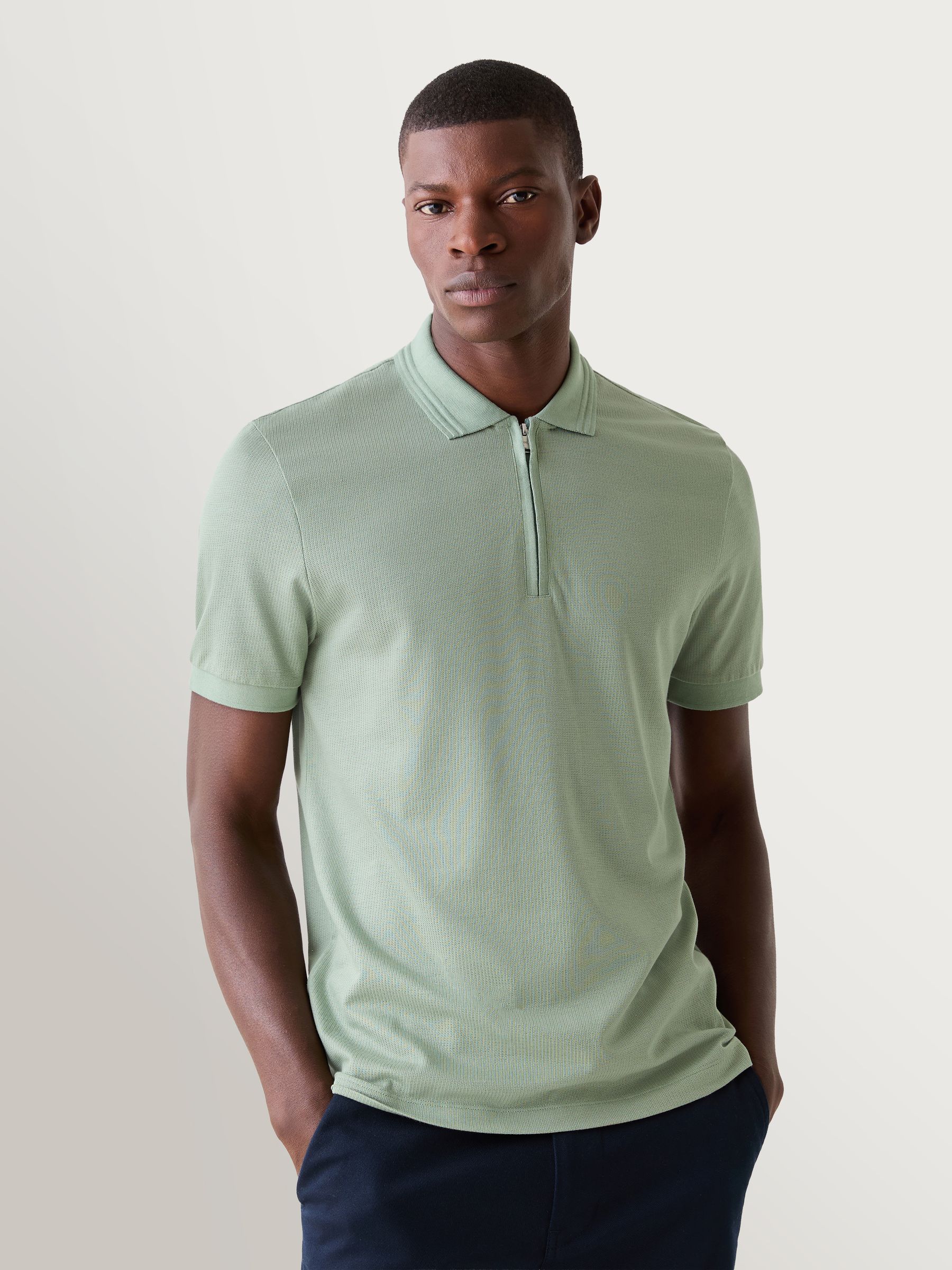 Buy BOSS Green Paras Quarter Zip Regular-Fit Polo Shirt from Next Oman