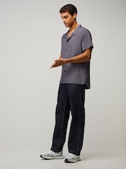 BOSS Purple Printed Regular-Fit Shirt - Image 3 of 5