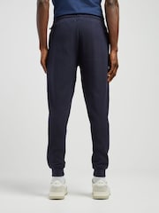 BOSS Blue Textured Logo Joggers - Image 3 of 5