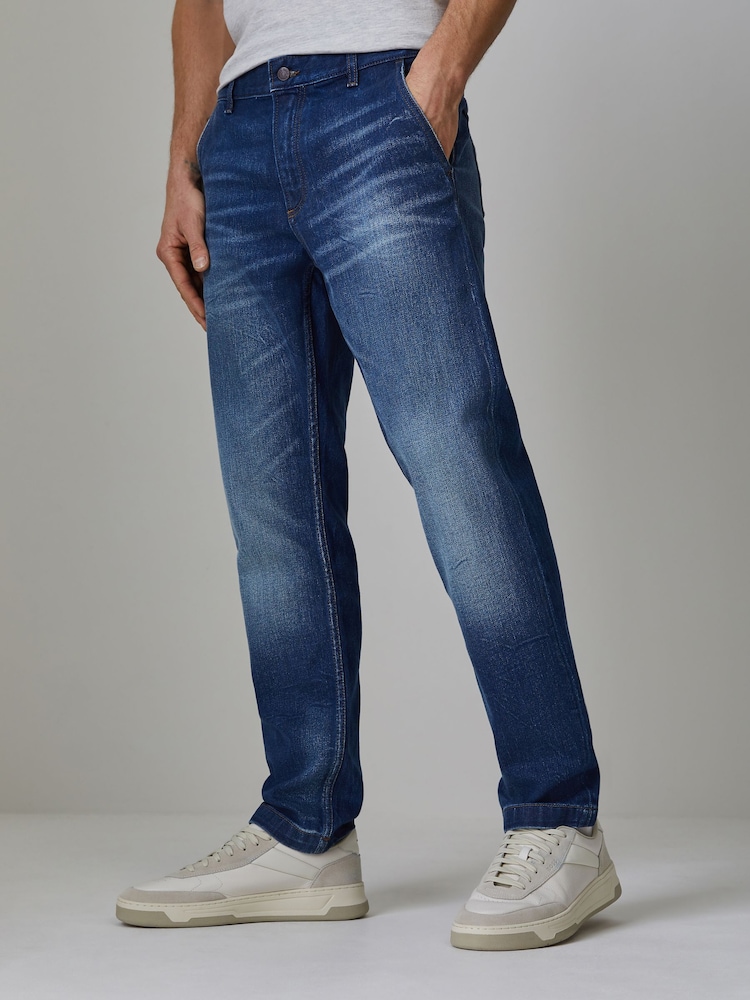 BOSS Troy Straight Leg Denim Jeans - Imaginea 1 din 6 BOSS Troy Straight Leg Denim Jeans - Imaginea 1 din 6