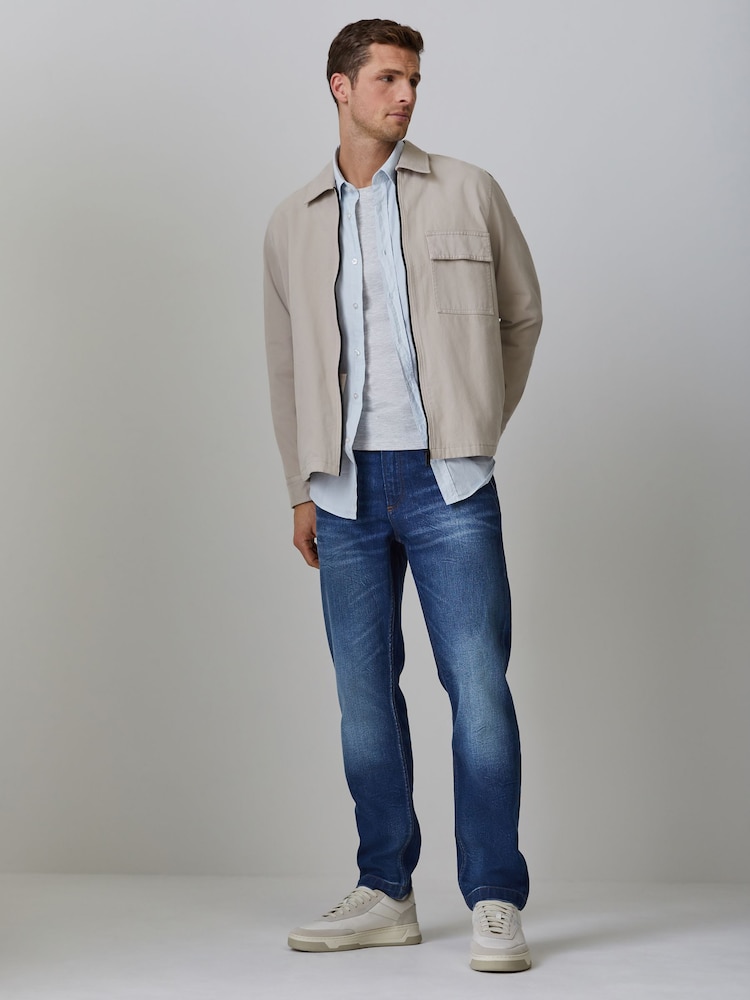 BOSS Troy Straight Leg Denim Jeans - Imaginea 2 din 6 BOSS Troy Straight Leg Denim Jeans - Imaginea 2 din 6