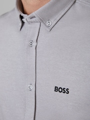 Šedá - Košile BOSS Motion klasického střihu s dlouhým rukávem - Obrázek 4 z 5