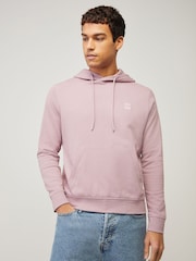 BOSS Purple Regular-Fit Wetalk Logo Hoodie - Image 1 of 4