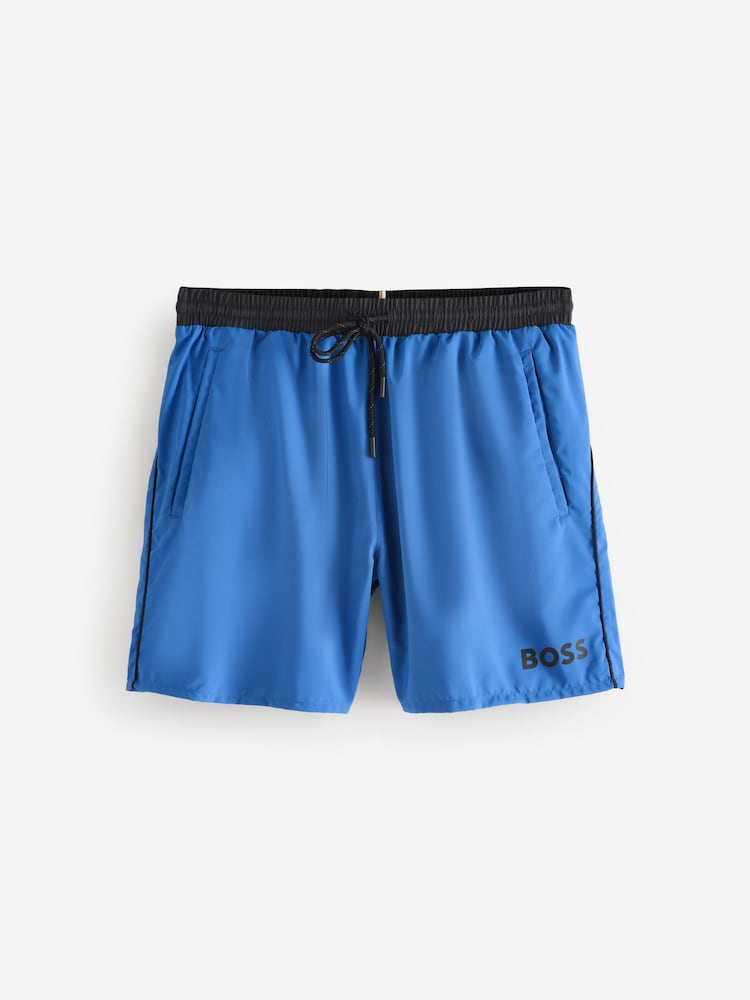 BOSS Blue Starfish Quick Dry Swim Shorts - Image 5 of 5 BOSS Blue Starfish Quick Dry Swim Shorts - Image 5 of 5