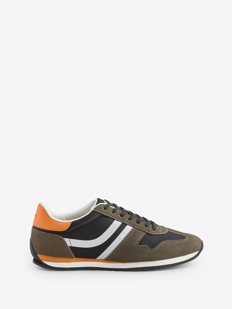 BOSS Brown Levon Logo Trainers - Image 1 of 1