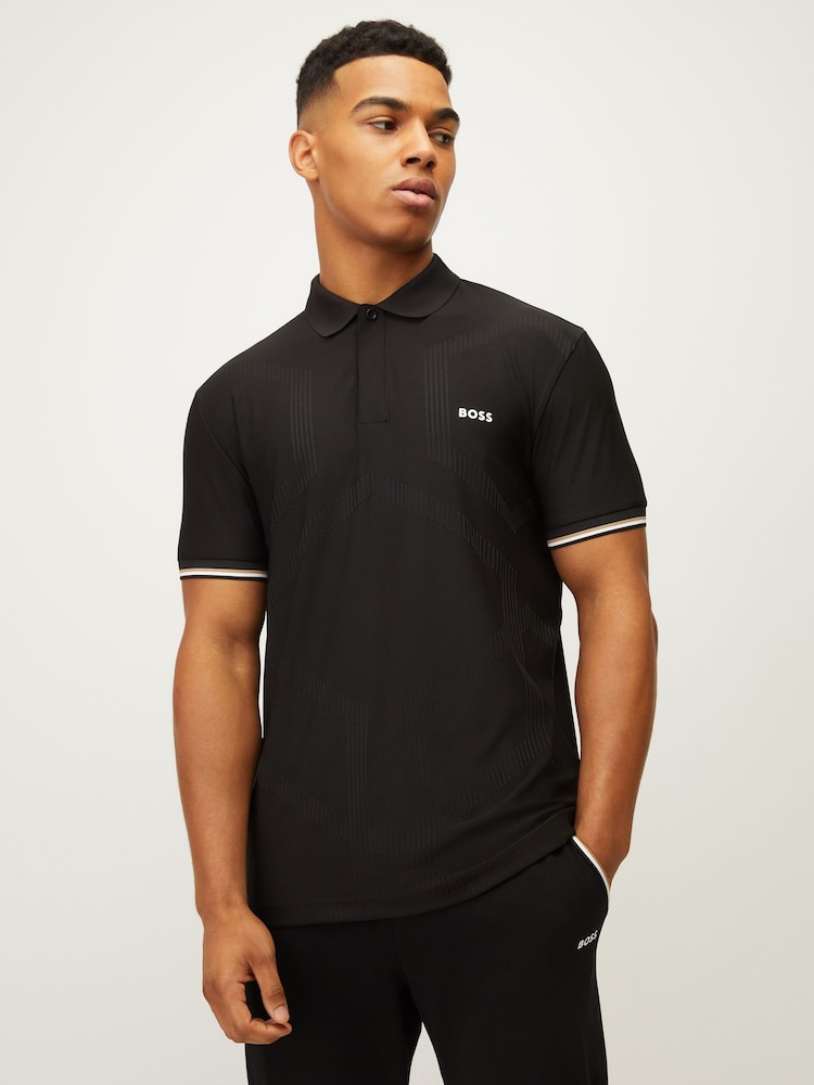 BOSS Black Regular-Fit Logo Golf Polo Shirt - Image 1 of 5 BOSS Black Regular-Fit Logo Golf Polo Shirt - Image 1 of 5