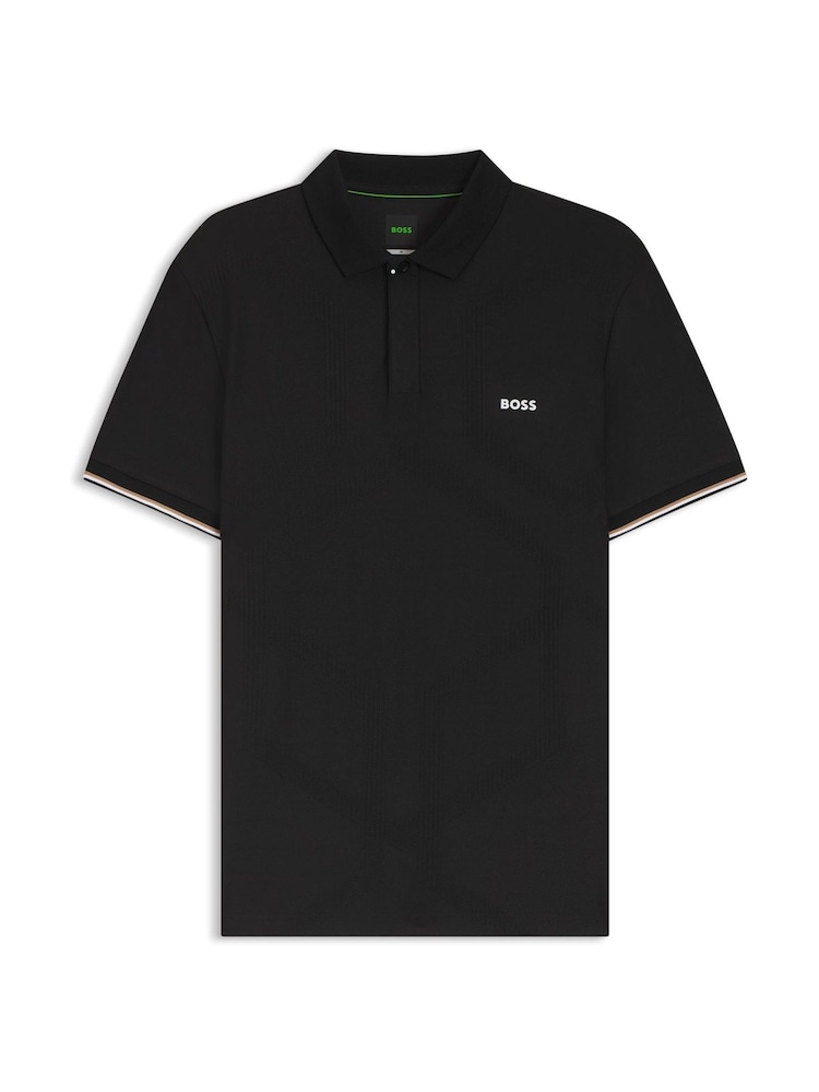 BOSS Black Regular-Fit Logo Golf Polo Shirt - Image 5 of 5 BOSS Black Regular-Fit Logo Golf Polo Shirt - Image 5 of 5