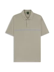 قميص بولو بتفصيل مخطّط بتلبيس قياسي Paddy من BOSS - صورة 1 من 1