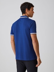 BOSS Blue Regular Fit Paddy Tipped Collar Polo Shirt - Image 2 of 5