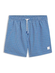 BOSS Light Blue Vibe Printed Swim Shorts - Image 1 of 1