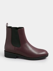 Vermelho - Botas Chelsea Yours Curve de cano curto - Imagem 3 de 5