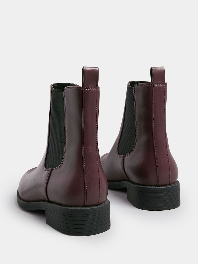 Vermelho - Botas Chelsea Yours Curve de cano curto - Imagem 5 de 5