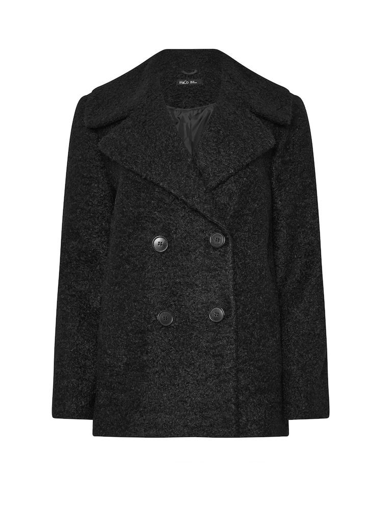M&Co Black Boucle Peacoat - Image 5 of 5