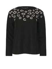 M&Co Black Animal Embellished Jumper - Image 5 of 5