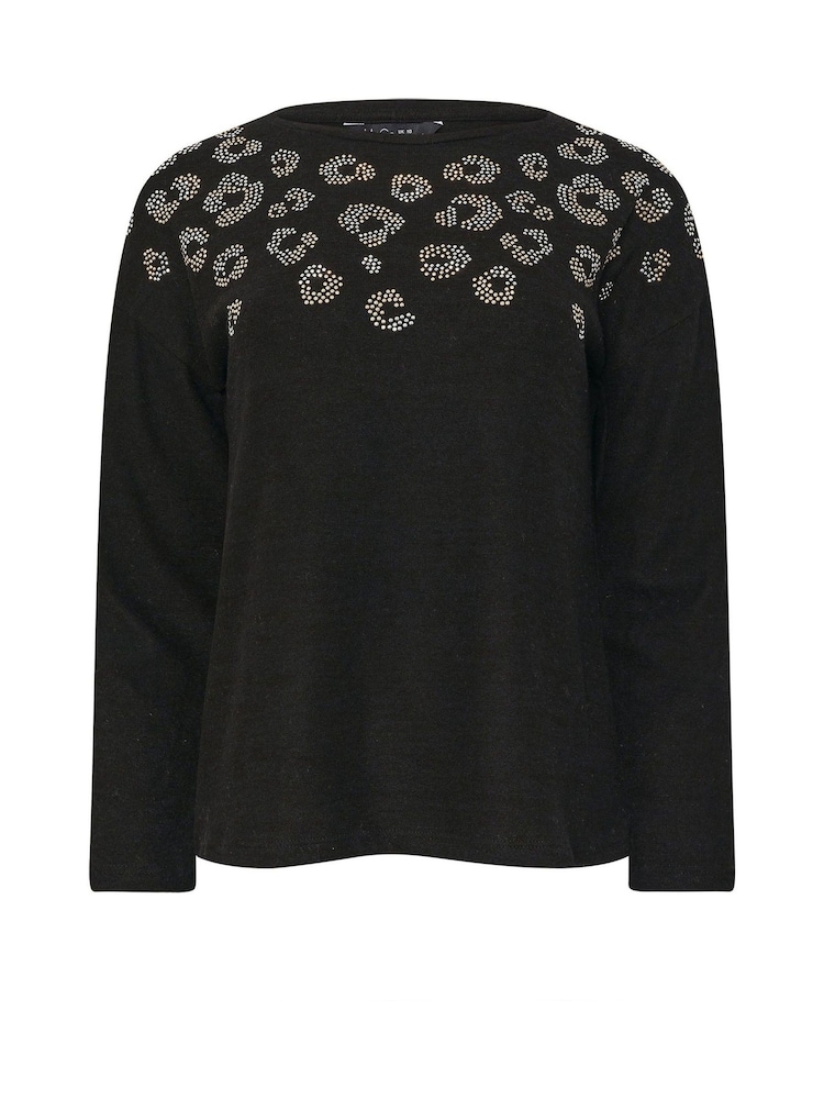 M&Co Black Animal Embellished Jumper - Image 5 of 5