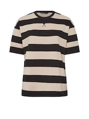 Yours Curve Black Heavyweight Ribbed Mix T-Shirt - Image 5 of 5