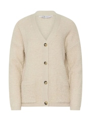 Long Tall Sally Cream Boucle Cardigan - Image 5 of 5