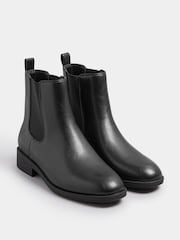 Preto - Botas Chelsea Yours Curve de cano curto - Imagem 3 de 6