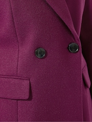 M&Co Red Double Breasted Mid Length Coat - Image 5 of 5