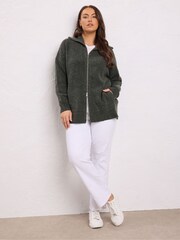 Evans Double Zip Cardigan - Image 3 of 5