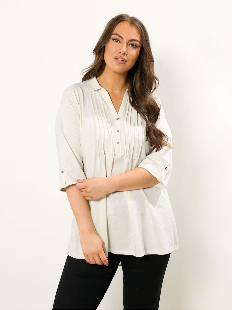 Evans Pintuck Henley T-Shirt - Image 1 of 5