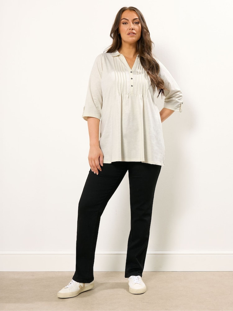 Evans Pintuck Henley T-Shirt - Image 2 of 5