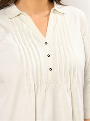Evans Pintuck Henley T-Shirt - Image 4 of 5