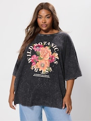 Camiseta larga Yours Curve Boxy - Imagem 1 de 5