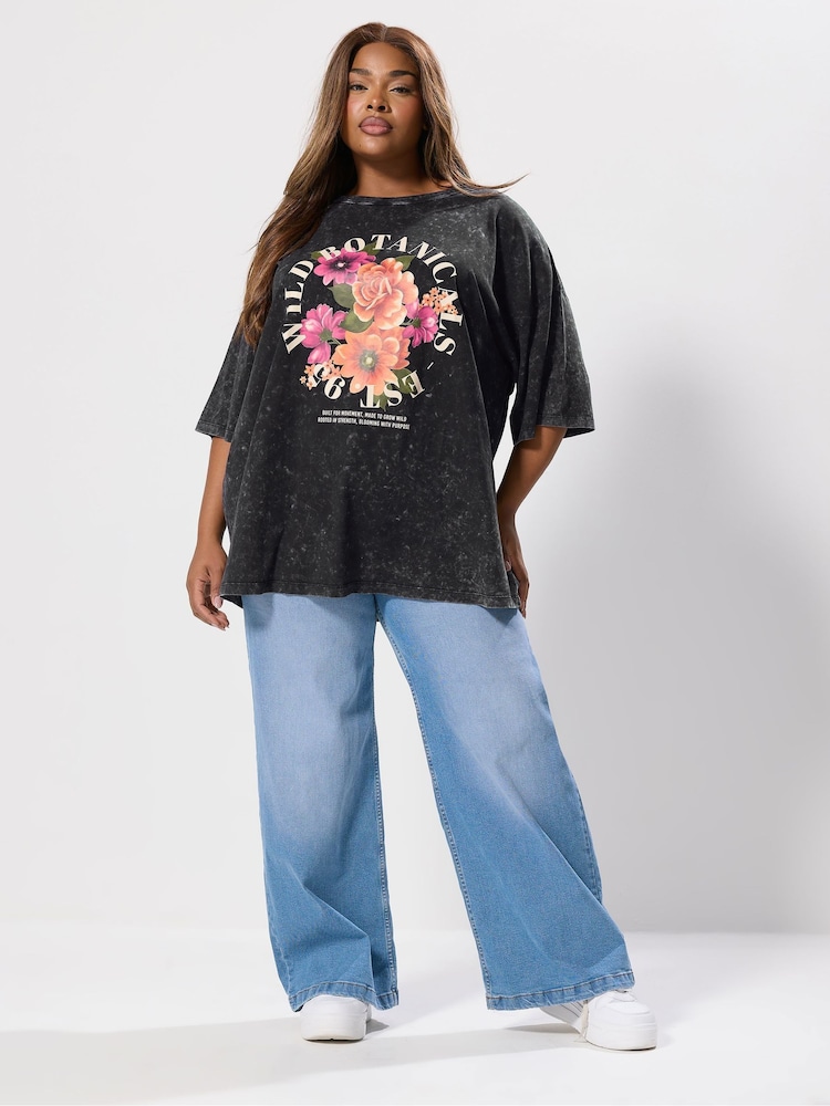 Camiseta larga Yours Curve Boxy - Imagem 2 de 5