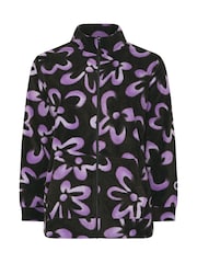 Yours Curve Black Zip Through Fleece - Image 5 of 5