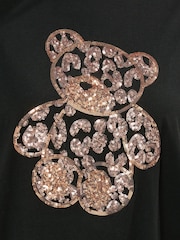 Yours Curve Relaxed Sequin T-Shirt - Imagem 4 de 5