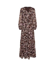 Long Tall Sally Brown Paisley Georgette Maxi Dress - Image 5 of 5