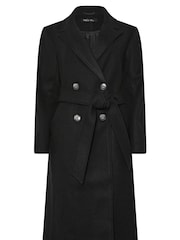 أسود - M&Co Wrap Coat - صورة 5 من 5