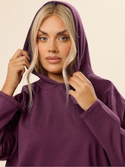 Yours Curve Red Seam Detail Hoodie - Image 4 of 5