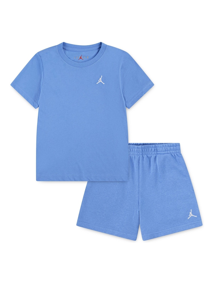 Jordan University Blue University Air Brooklyn Essentials Top & Short Set - Image 1 of 4
