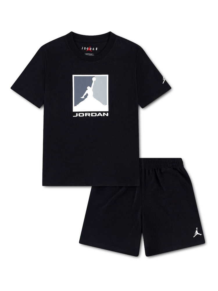 Jordan Black Brooklyn Mesh Shorts - Image 1 of 3