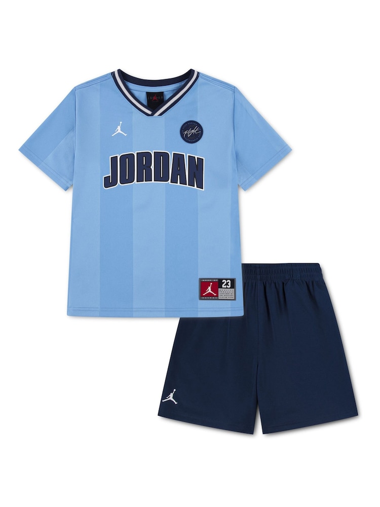 Jordan Midnight Navy Sport Jersey Mesh Top & Short Set - Image 1 of 5