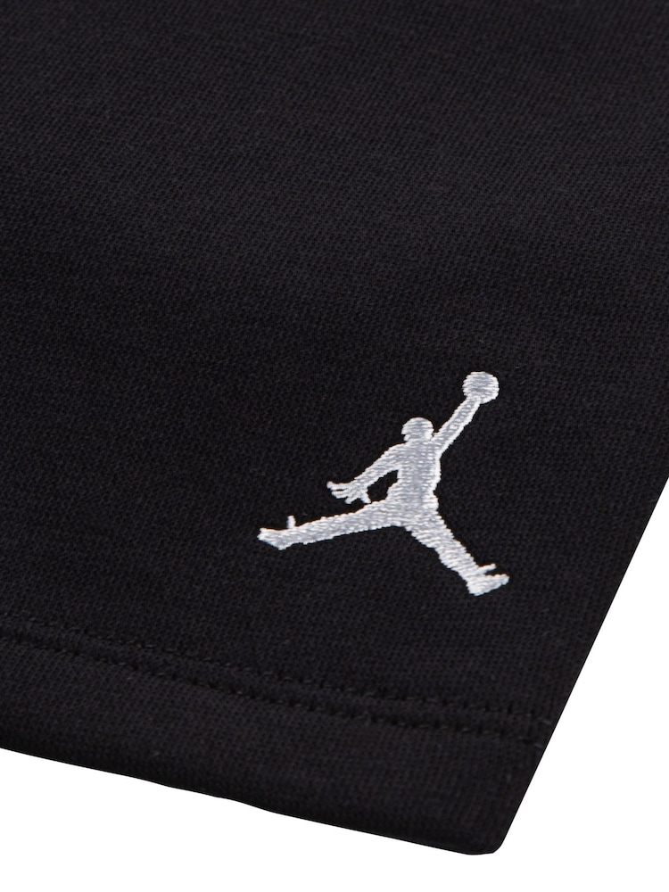 Jordan Brooklyn Essentials Fleece Black Shorts Set - Image 4 of 4