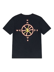 Jordan Black Compass Jumpman T-Shirt - Image 2 of 4