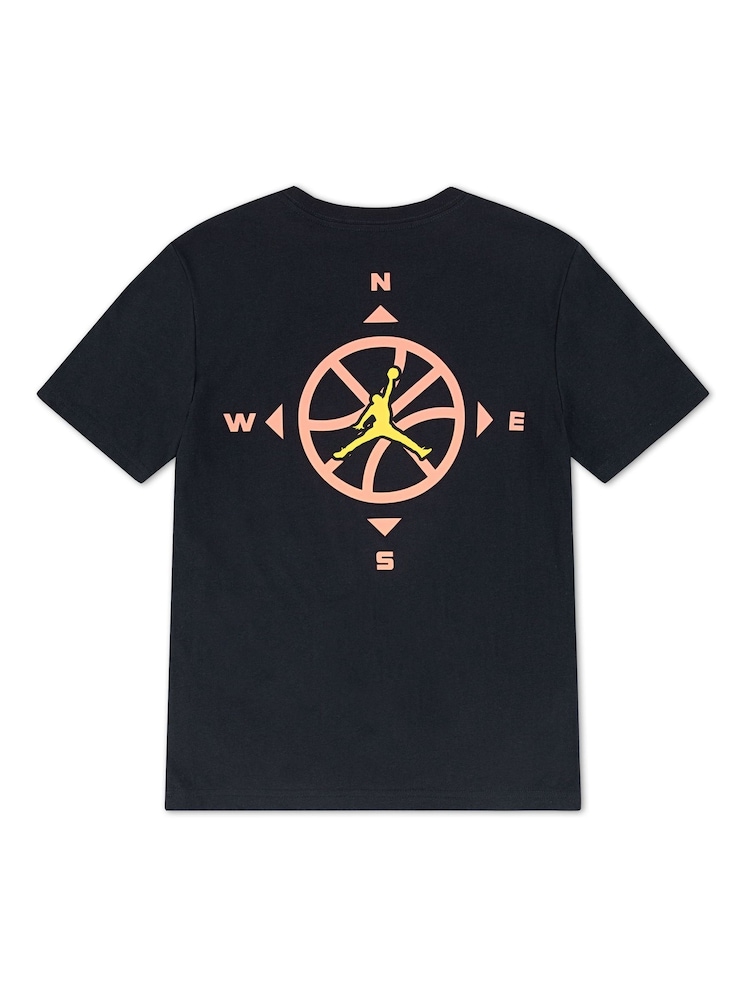 Jordan Black Compass Jumpman T-Shirt - Image 2 of 4