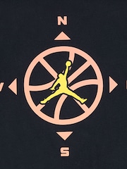 Jordan Black Compass Jumpman T-Shirt - Image 3 of 4